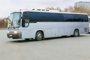 tourist buses on parking